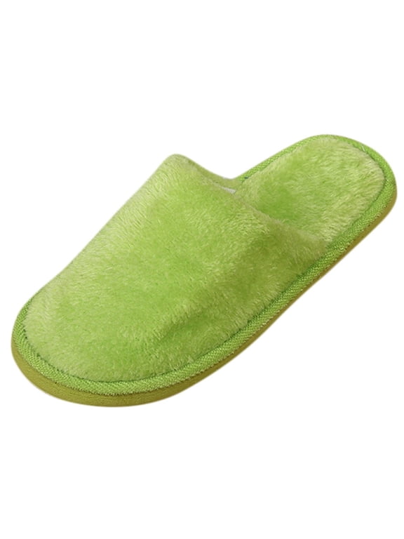 Women's Warm Fuzzy House Slippers Soft Closed Toe Mules Anti Slip Indoor Outdoor Cozy Winter Slip On Home Shoes Casual Flat Bedroom Slippers