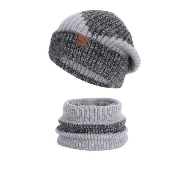 Women's Warm Hat Scarf Set Knit Cozy Thick Accessory Neck Scarves for Cold Weather
