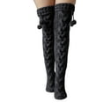 thumbnail image 1 of Women’s Warm Leg Warmers Thick Cable Knit Thigh High Socks Over Knee Long Winter Boot Stocking, 1 of 4