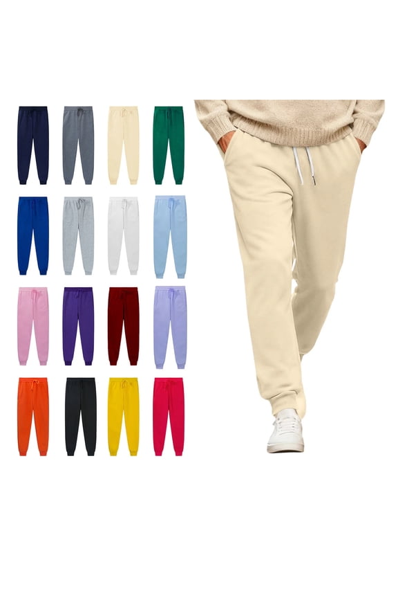 Women's Warm Sherpa Lined Athletic Sweatpants Jogger Fleece Pants Khaki 3XL