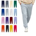 thumbnail image 1 of Women's Warm Sherpa Lined Athletic Sweatpants Jogger Fleece Pants Light Gray L, 1 of 3