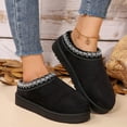 thumbnail image 1 of Women's Warm Soft Cotton Shoes - Indoor & Outdoor with Rubber Sole - Bedroom Slippers & Snow Boots, 1 of 10