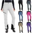 thumbnail image 1 of Women's Warm Windproof Stretchable Breathable Outdoor Ski Pants, Insulated Snow Pants for Winter Skiing, Cold Weather Activities, and Snow SportsBlackL, 1 of 9