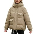 thumbnail image 1 of Women's Warm Winter Jacket with Hood Stylish Quilted Coat for Cold, 1 of 5