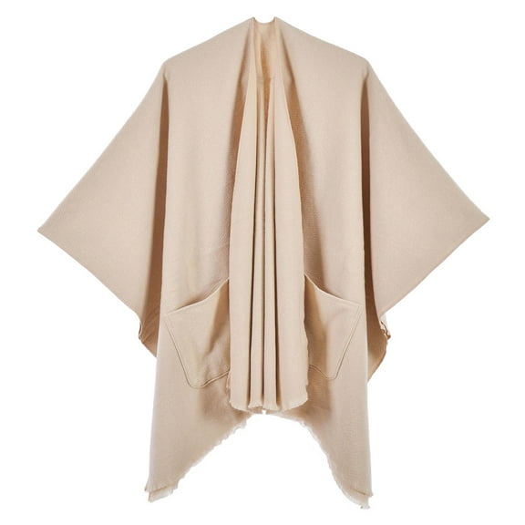 Women's Warm Winter Shawl Wrap Cape Cardigan Sweater Open Front Soft Poncho Outerwear for Ladies Fashion Comfort
