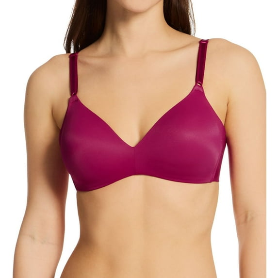 Women's Warner's 1056 No Side Effects Wire-Free Bra (Summer Berry 36C)