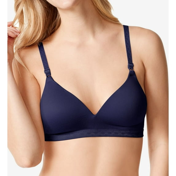 Women's Warner's 1269 Cloud 9 Wire Free Contour Bra (Evening Blue 38C)