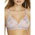 thumbnail image 1 of Women's Warner's 1269 Cloud 9 Wire Free Contour Bra (Mauve Garden Patches 36D), 1 of 2