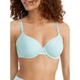 thumbnail image 1 of Women's Warner's 1356 No Side Effects Underwire Contour Bra (Canal Blue 36DD), 1 of 3
