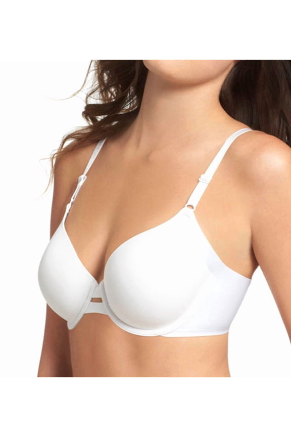 Women's Warner's 1356 No Side Effects Underwire Contour Bra (White 38D)