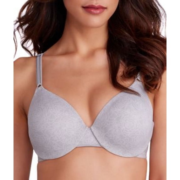 Women's Warner's 1593 This is Not a Bra Tailored Underwire Contour (Platinum Floral Print 38DD)