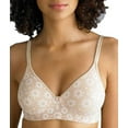thumbnail image 1 of Women's Warner's 2009 Daisy Lace Plushline Wire-Free Bra (Sand 38C), 1 of 3