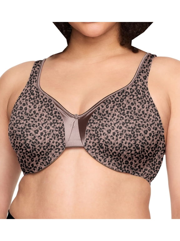 Women's Warner's 35002A Signature Support Satin Underwire Bra (Swiss Mocha Leo 36C)