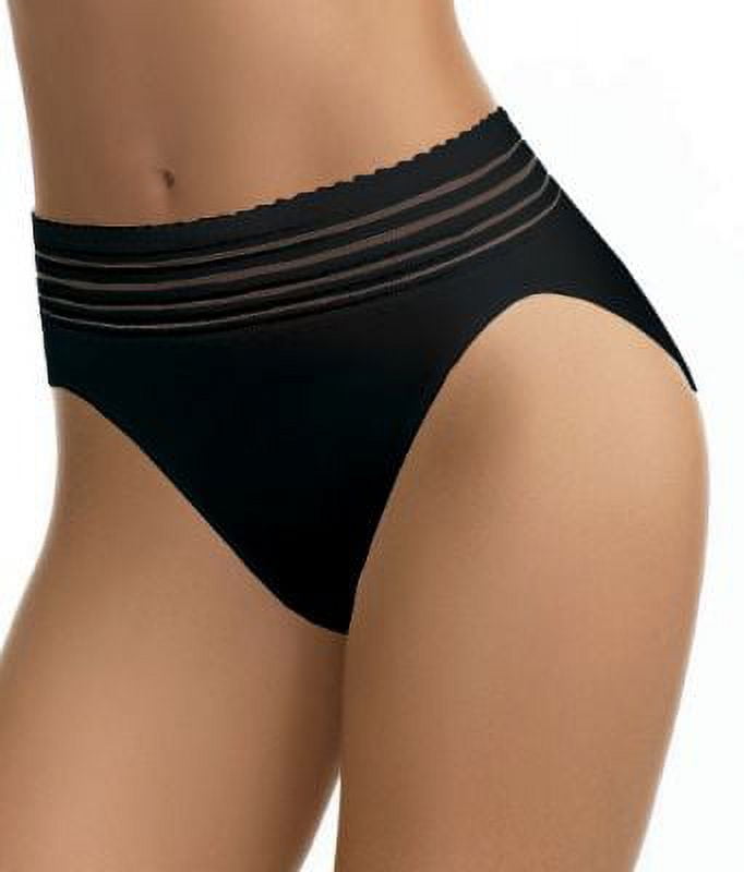 Women's Warner's 5109J No Pinching. No Problems. Hi-Cut Brief with Lace  (Black S) 