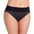 thumbnail image 1 of Women's Warner's 5109J No Pinching. No Problems. Hi-Cut Brief with Lace (Black/ToastedAlmondDot S), 1 of 2