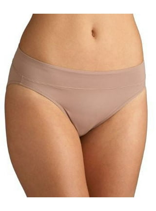 Warner's Warners womens Allover Breathable Hi-cut Panty Underwear, Toasted  Almond Butterscotch Black, X-Large US