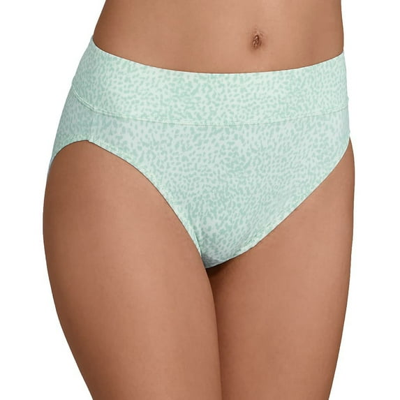 Women's Warner's 5138J No Pinching. No Problems. Tailored Hi-Cut Panty (Canal Blue L)