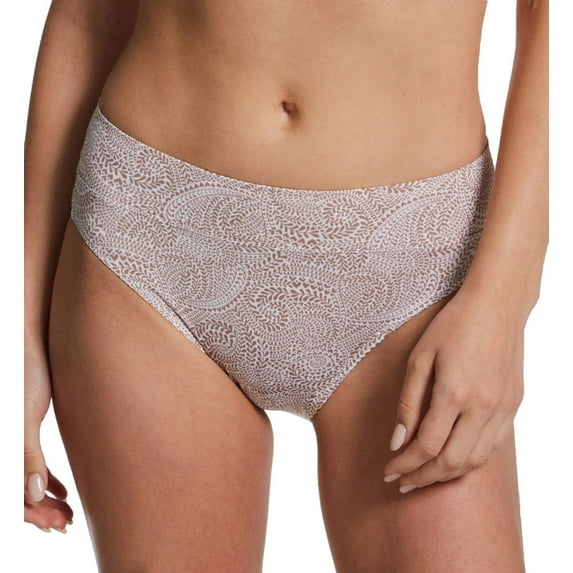 Women's Warner's 5138J No Pinching. No Problems. Tailored Hi-Cut Panty (White/Mink Swirl L)
