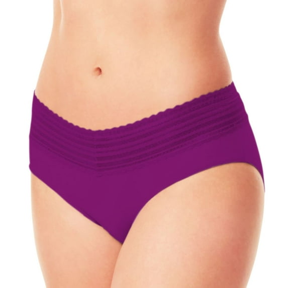Women's Warner's 5609J No Pinching No Problems Hipster Panty (Bold Violet M)
