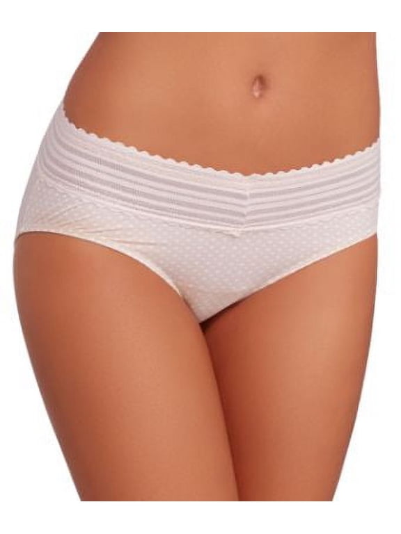 Women's Warner's 5609J No Pinching. No Problems. Hipster with Lace Panty (Butterscotch/Dot Print 2X)