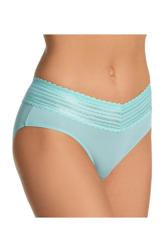 Women's Warner's 5609J No Pinching. No Problems. Hipster with Lace Panty (Canal Blue M)