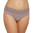 thumbnail image 1 of Olga Warner's Women's No Pinching No Problems Dig-Free Comfort Waist with Lace Microfiber Hipster 5609J, Mink, Small, 1 of 2