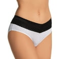 thumbnail image 1 of Women's Warner's 5609J No Pinching. No Problems. Hipster with Lace Panty (White Cute Dot Print 2X), 1 of 1