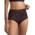 thumbnail image 1 of Women's Warner's 5738 No Pinching No Problems Tailored Micro Brief (Black Floral Linework 7), 1 of 2