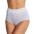 thumbnail image 1 of Women's Warner's 5738 No Pinching No Problems Tailored Micro Brief (White Cute Dot Print 3X), 1 of 1