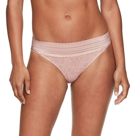 Women's Warner's No Pinching, No Problems® Lace Bikini 05509 Color: Blush Chalk Floral Size: 3X LARGE