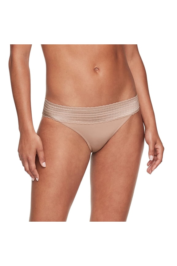 Women's Warner's No Pinching, No Problems® Lace Bikini 05509 Color: Toasted Almond Size: XX LARGE