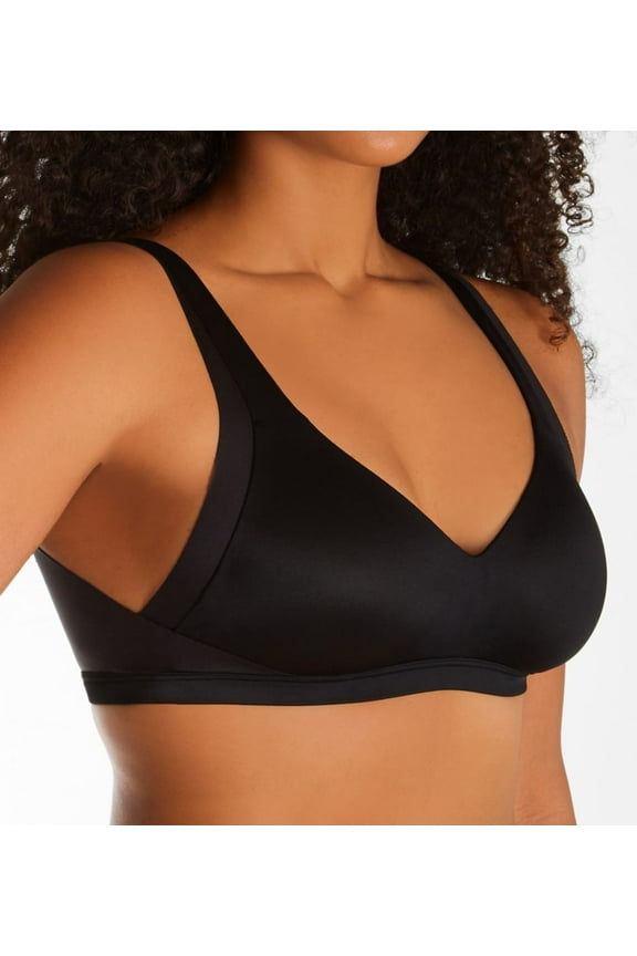 Women's Warner's RA2231A No Side Effects Wirefree Contour Bra (Black XL)