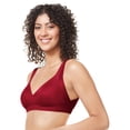 thumbnail image 1 of Women's Warner's RA2231A No Side Effects Wirefree Contour Bra (Raspberry Jam 2X), 1 of 2