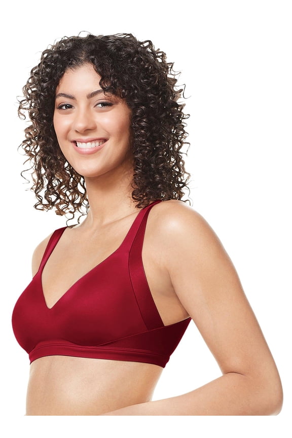Women's Warner's RA2231A No Side Effects Wirefree Contour Bra (Raspberry Jam 2X)