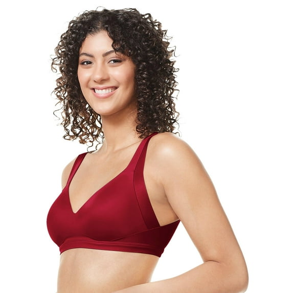 Women's Warner's RA2231A No Side Effects Wirefree Contour Bra (Raspberry Jam S)