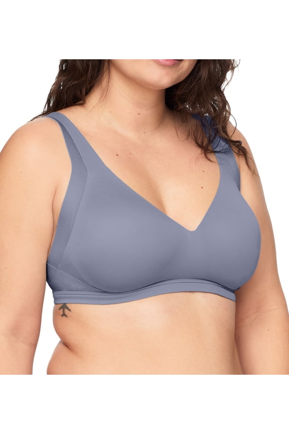 Women's Warner's RA2231A No Side Effects Wirefree Contour Bra (Silver 2X)