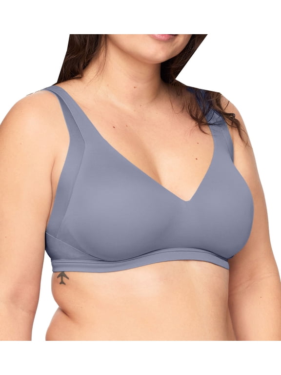 Women's Warner's RA2231A No Side Effects Wirefree Contour Bra (Silver 2X)