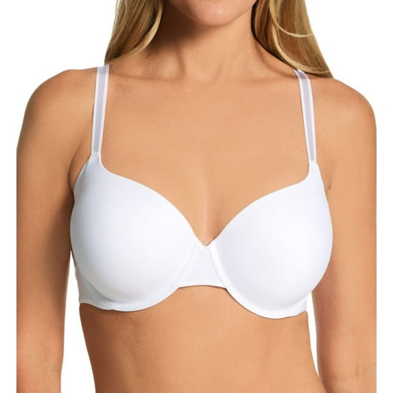 Women's Warner's RA3061A No Side Effects Underwire Lightly Lined Bra (White 38DD)