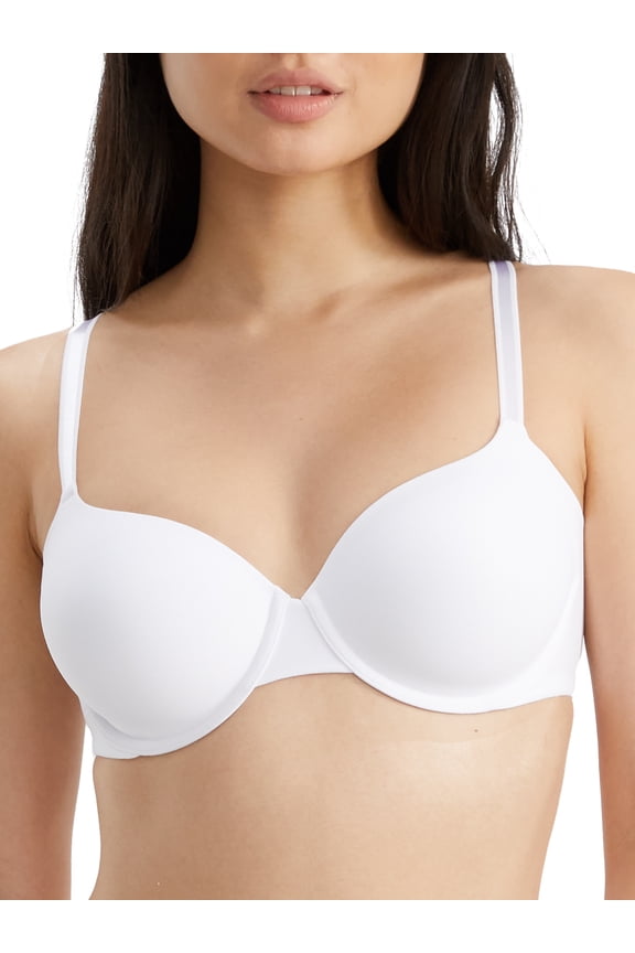 Women's Warner's RA3061A No Side Effects Underwire Lightly Lined Bra (White 40DD)