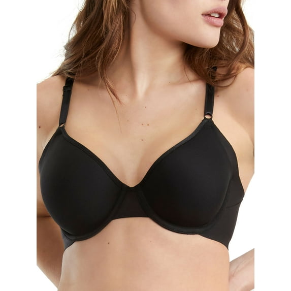 Women's Warner's RA3081A No Side Effects Underwire Lightweight Contour Bra (Black 34C)