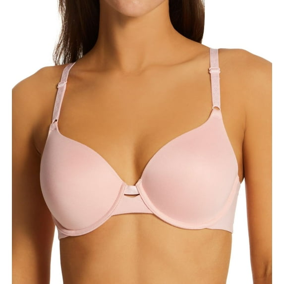 Women's Warner's RB1691A Cloud 9 Underwire Contour Bra (Silver Pink 36DD)