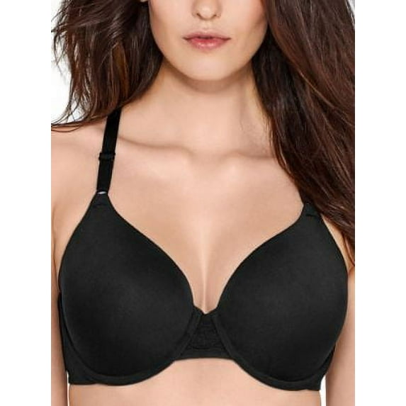 Women's Warner's RF2691A Cloud 9 Underwire Bra with Lace Back (Black 34D)