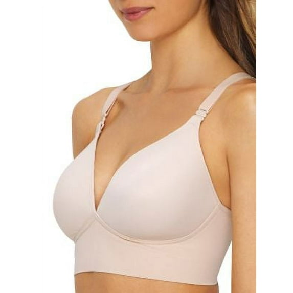 Women's Warner's RM3741A Elements of Bliss Wire-Free Contour Wide Band Bra (Butterscotch 38B)