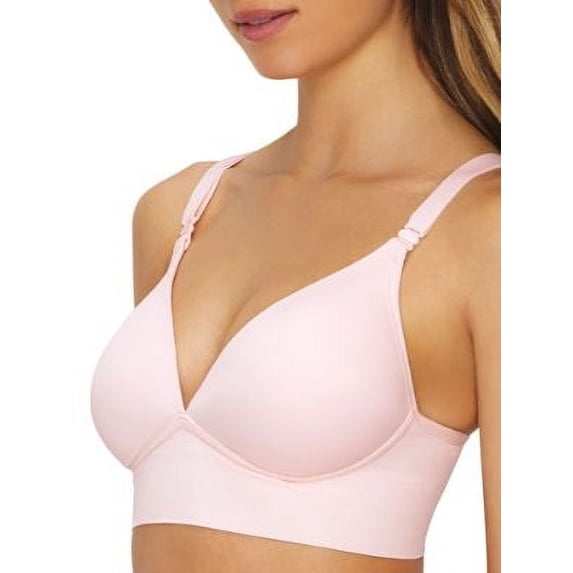 Women's Warner's RM3741A Elements of Bliss Wire-Free Contour Wide Band Bra (Rosewater 40B)