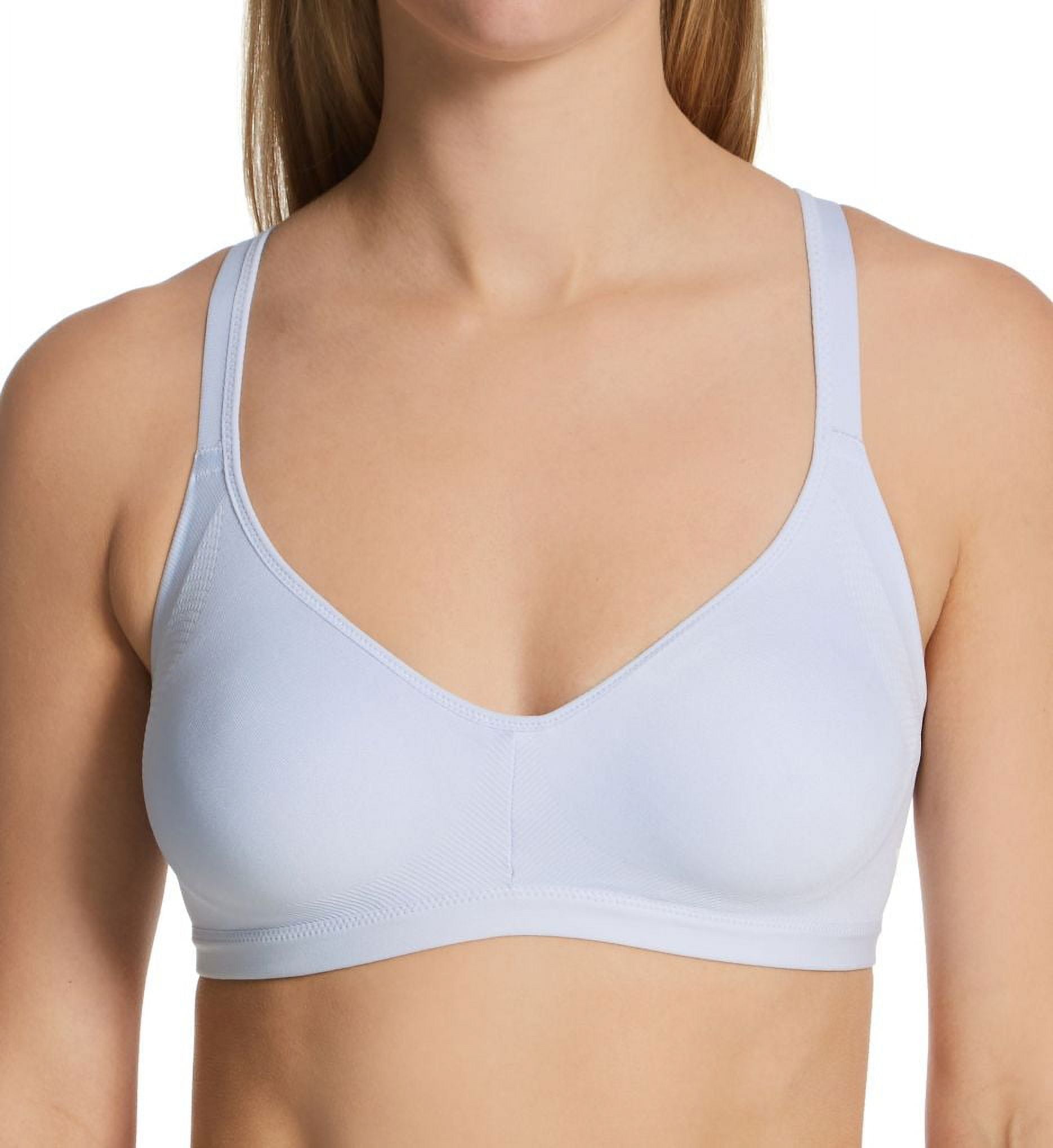 Women's Warner's RM3911A Easy Does It No Bulge Wirefree Contour Bra (Artic  Ice L) 