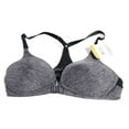 thumbnail image 1 of Warner's Women's Play It Cool Moisture-Wicking Wireless Racerback Bra RM4281A, Dark Gray, 34A, 1 of 2