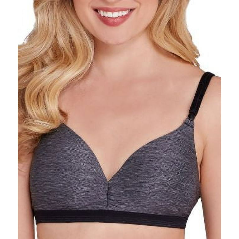 Women's Warner's RN3281A Play it Cool Wirefree Contour Bra with Lift (Dark  Gray 34A)