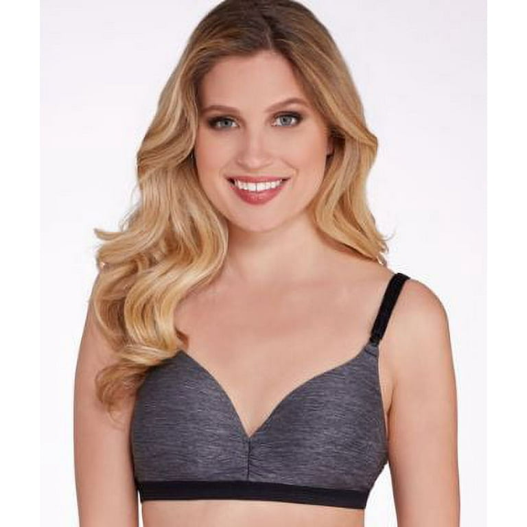 Women's Warner's RN3281A Play it Cool Wirefree Contour Bra with Lift (Dark  Gray 40C) 