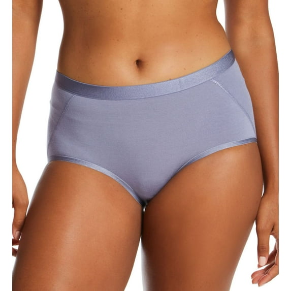 Women's Warner's RS9001P Easy Does It Modal Modern Brief Panty (Blue Granite L)