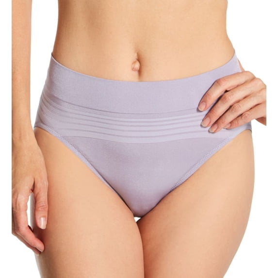 Women's Warner's RT5501P No Pinching. No Problems. Seamless Hi-Cut Panty (Lavendar Aura M)